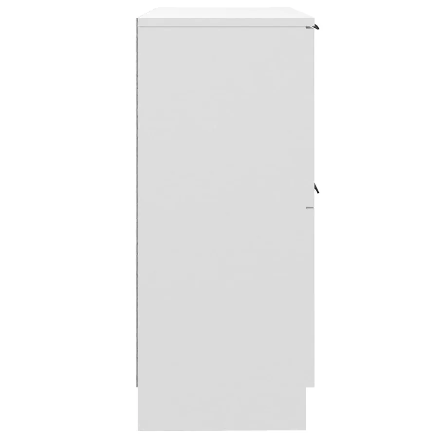 Buffets 2 pcs blanc 30x30x70 cm bois d'ingénierie - 6