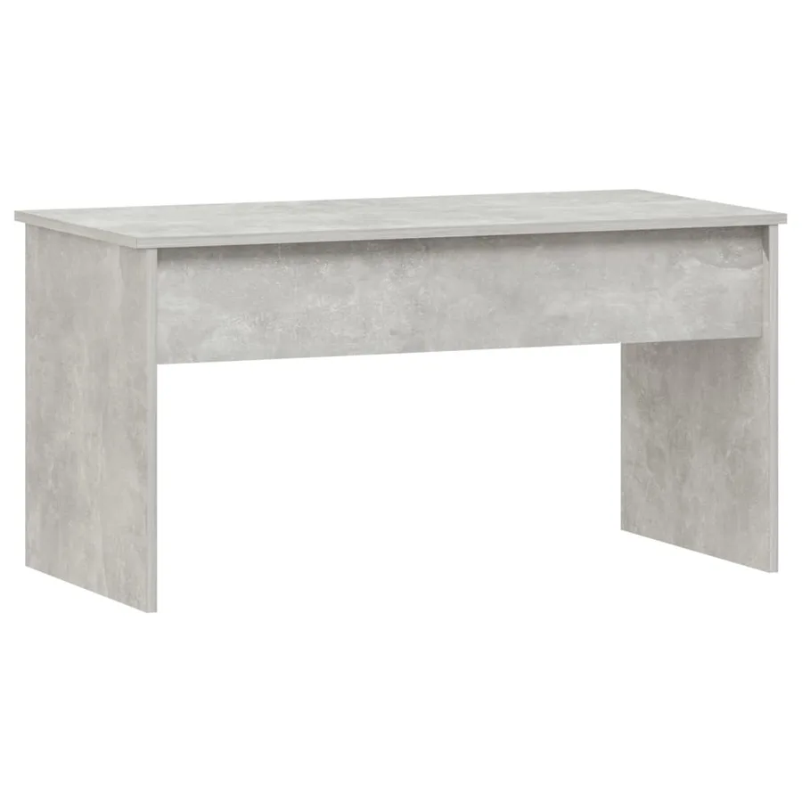 Table basse gris béton 102x50,5x52,5 cm bois d'ingénierie - 3