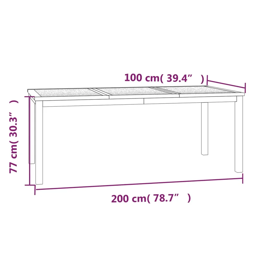 Ensemble à manger de jardin 3 pcs Bois de teck massif - 10