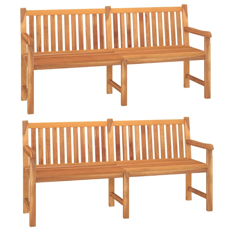 Ensemble à manger de jardin 3 pcs Bois de teck massif - 4