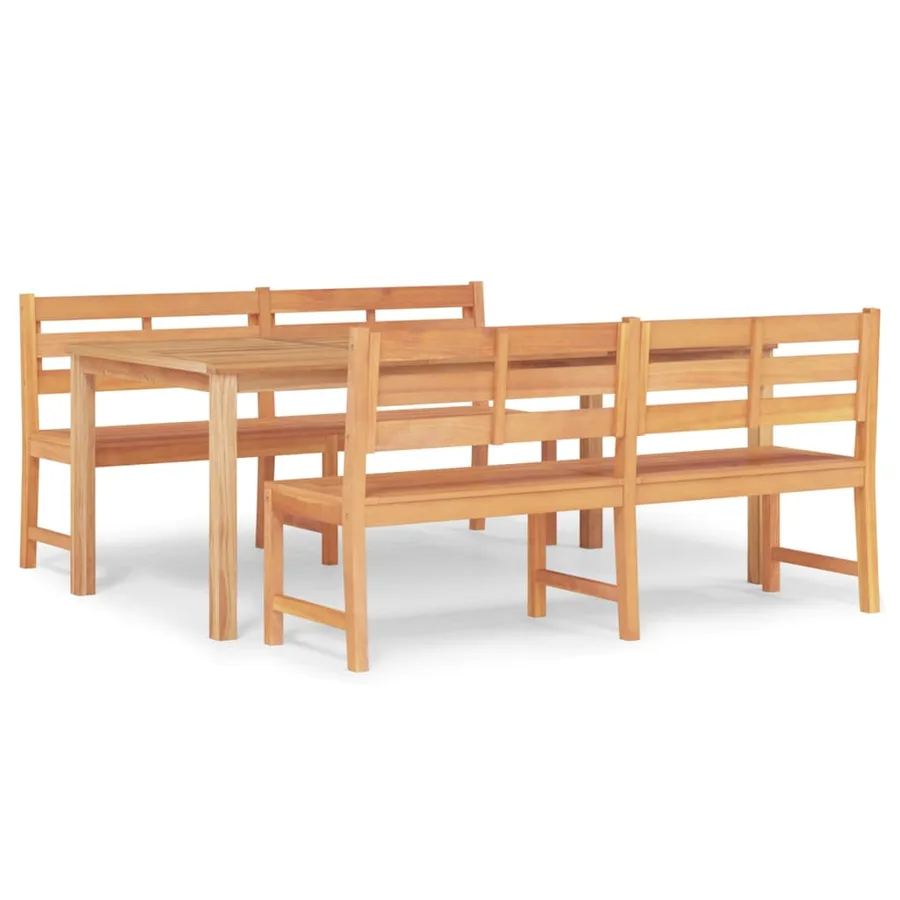 Ensemble à manger de jardin 3 pcs Bois de teck massif - 2