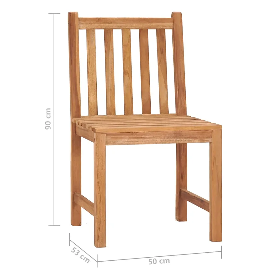 Ensemble à manger de jardin 7 pcs Bois de teck solide - 15