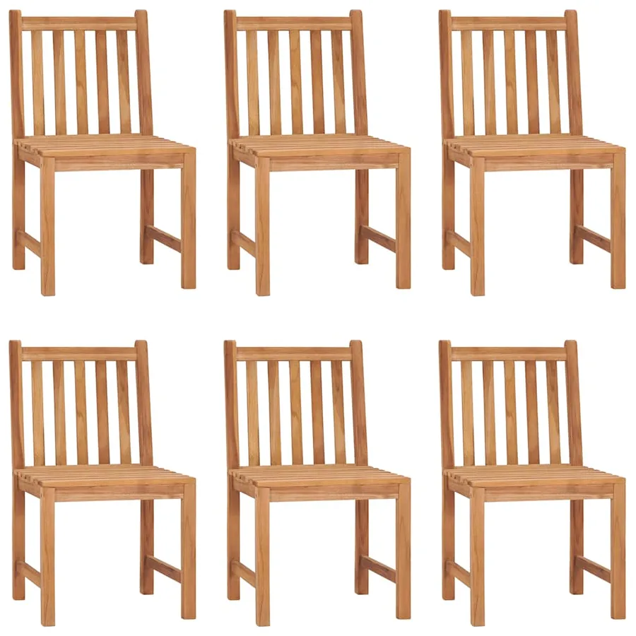 Ensemble à manger de jardin 7 pcs Bois de teck solide - 3