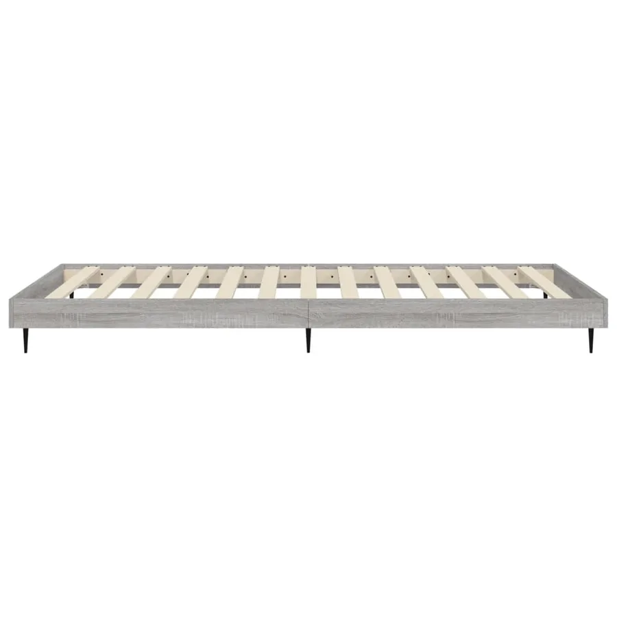 Cadre de lit sans matelas sonoma gris 90x190 cm - 7