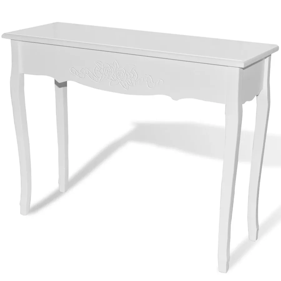 Table de console et coiffeuse Blanc - 2