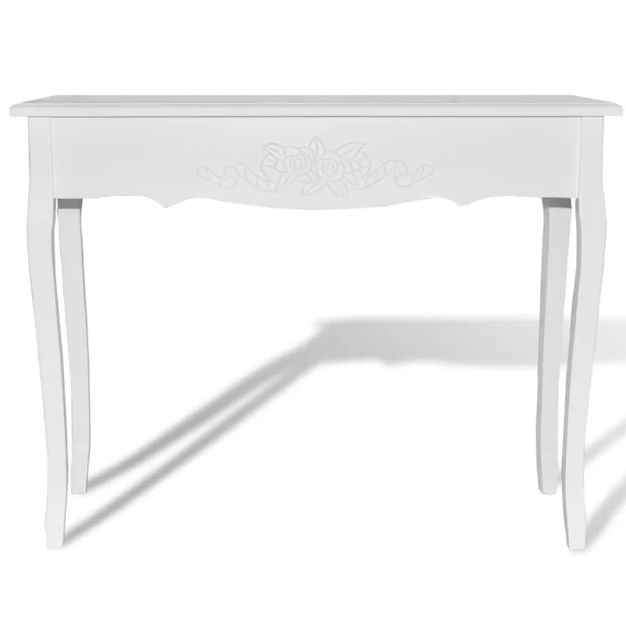 Table de console et coiffeuse Blanc - 3