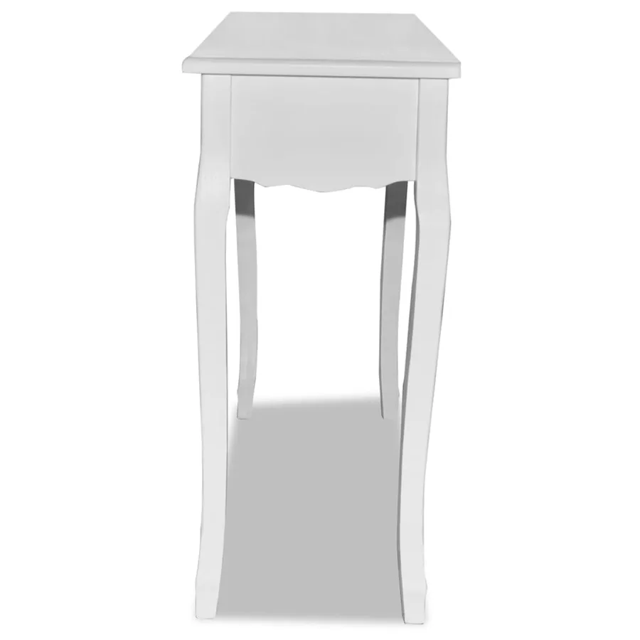 Table de console et coiffeuse Blanc - 4