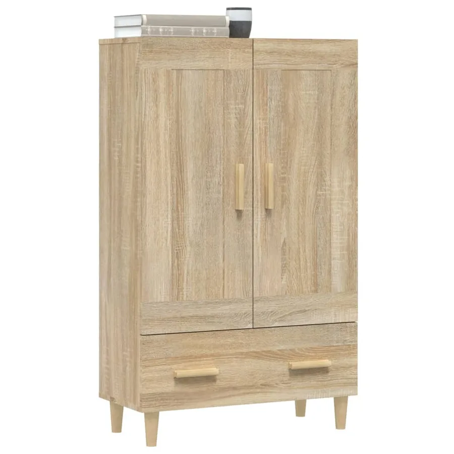 Buffet haut Chêne sonoma 70x31x115 cm Bois d'ingénierie - 5