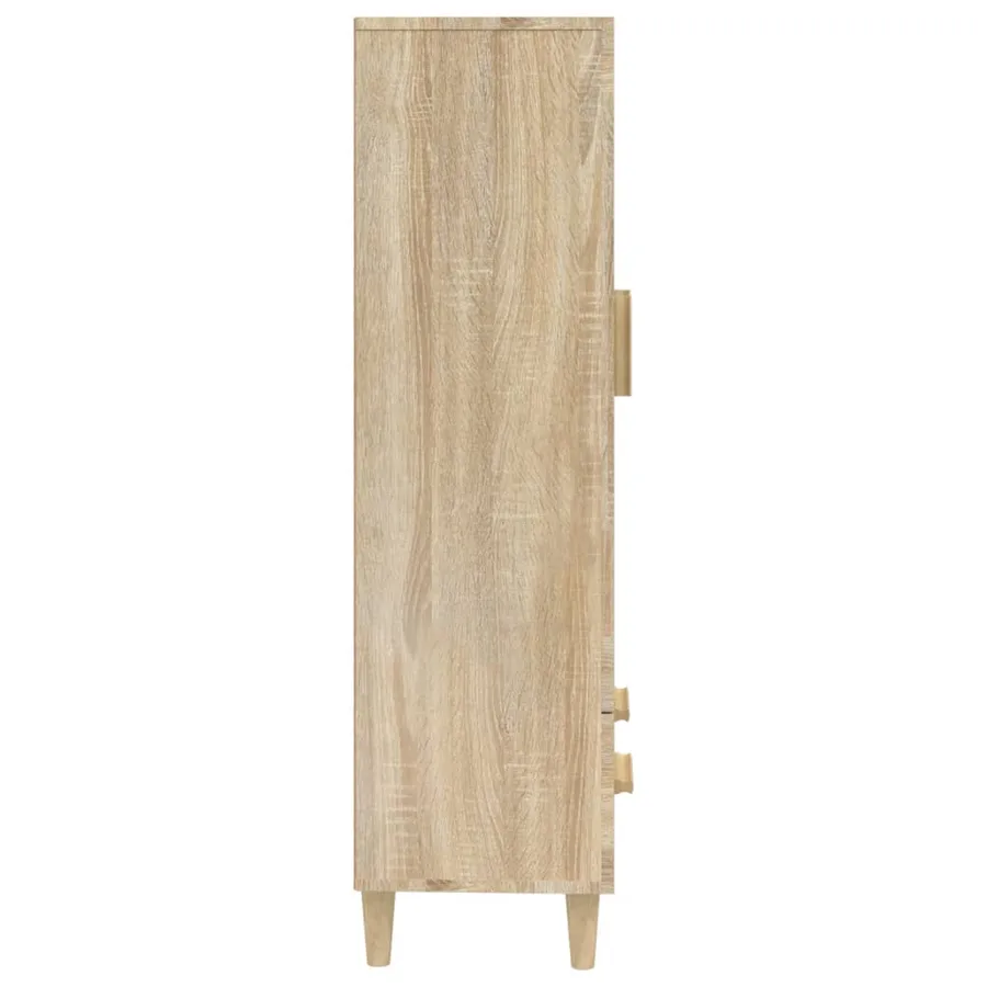 Buffet haut Chêne sonoma 70x31x115 cm Bois d'ingénierie - 8