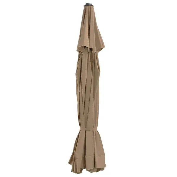 Tissu de remplacement pour parasol d'extérieur Taupe 515 cm