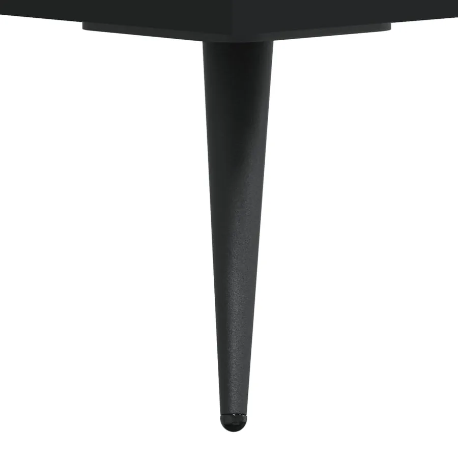 Meuble TV noir 102x36x50 cm bois d'ingénierie - 10
