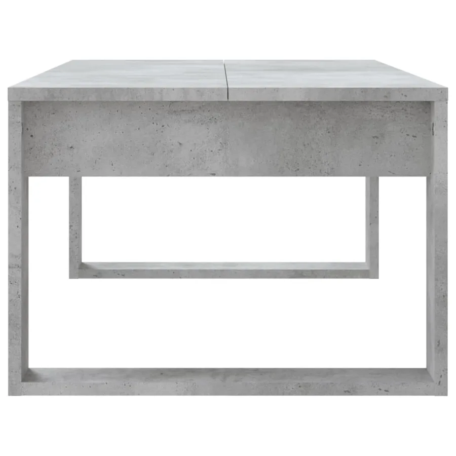 Table basse gris béton 102x50x35 cm bois d'ingénierie - 5