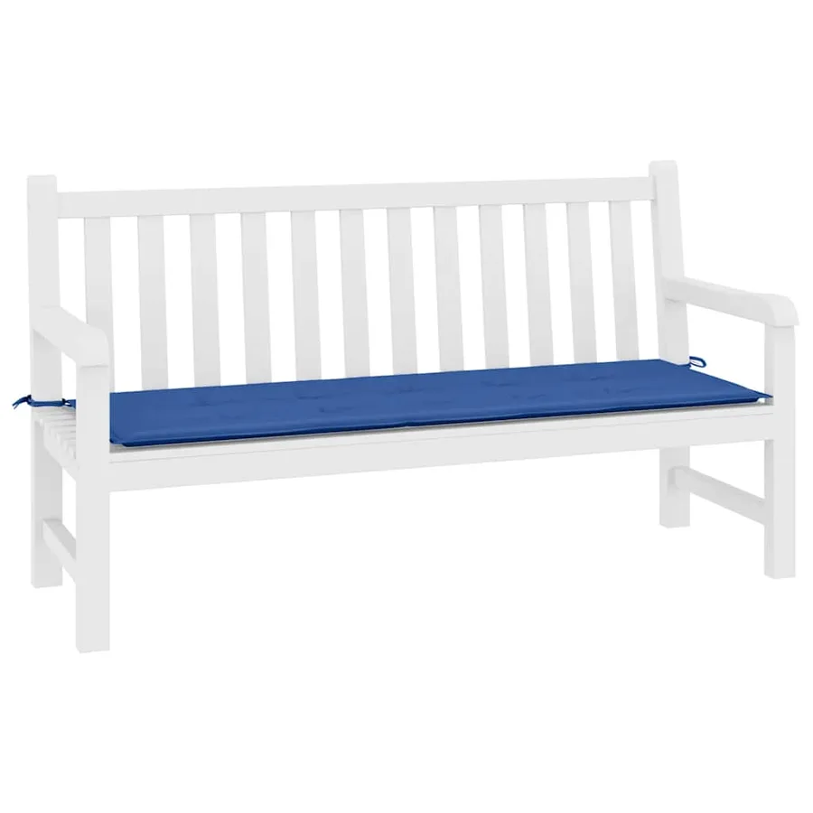 Coussin de banc de jardin bleu royal 200x50x3 cm tissu oxford - 3