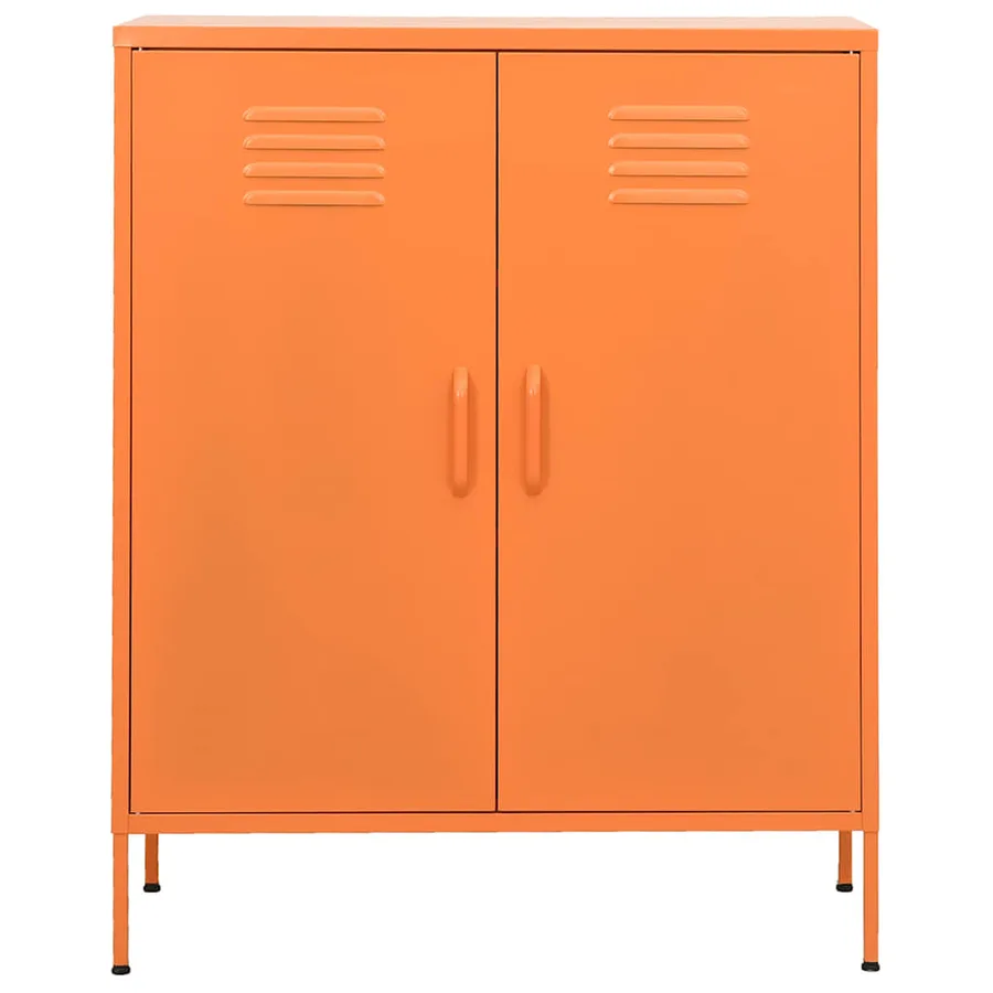Armoire de rangement Orange 80x35x101,5 cm Acier - 3