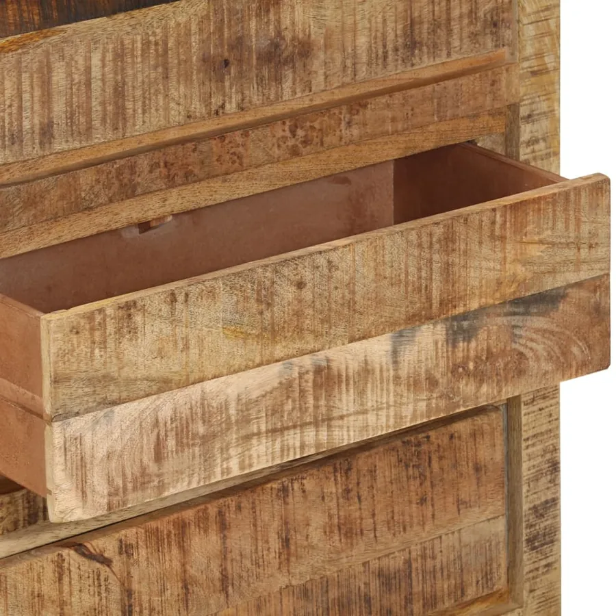 Armoire à tiroirs 60x33x75 cm Bois massif de manguier - 6