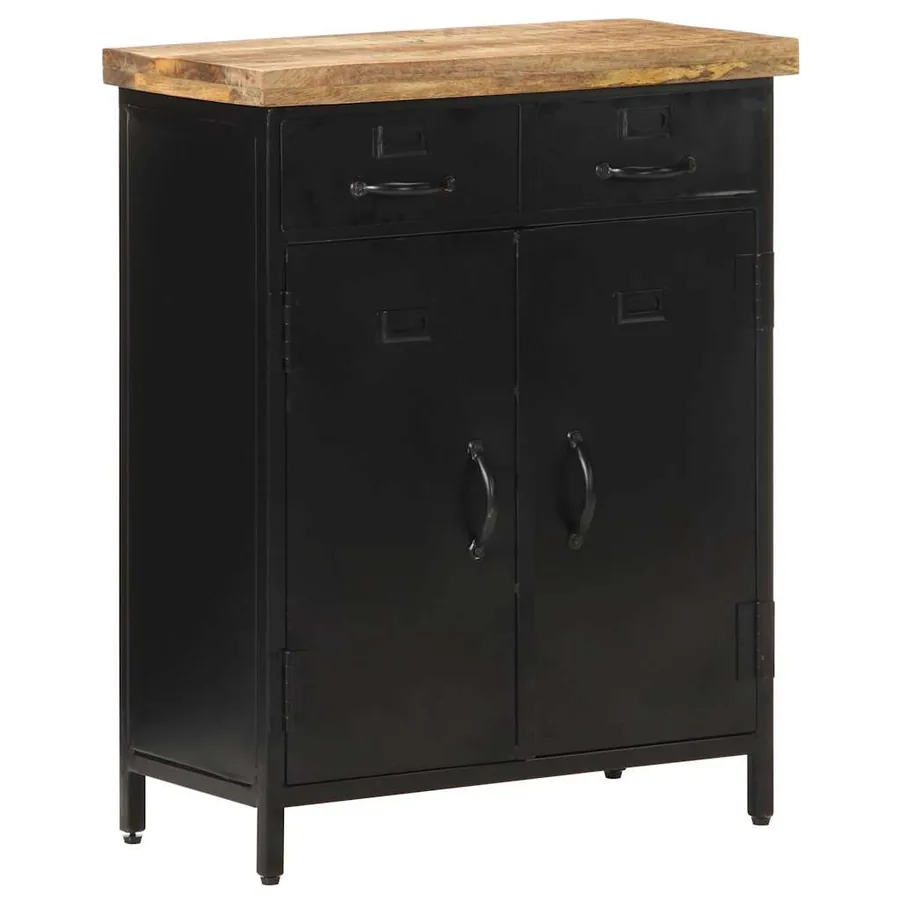 Buffet 60x30x76 cm Bois de manguier brut