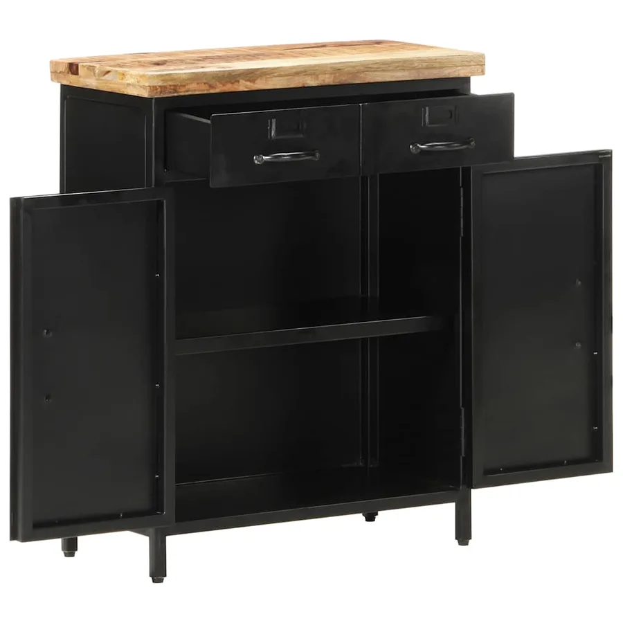Buffet 60x30x76 cm Bois de manguier brut - 2