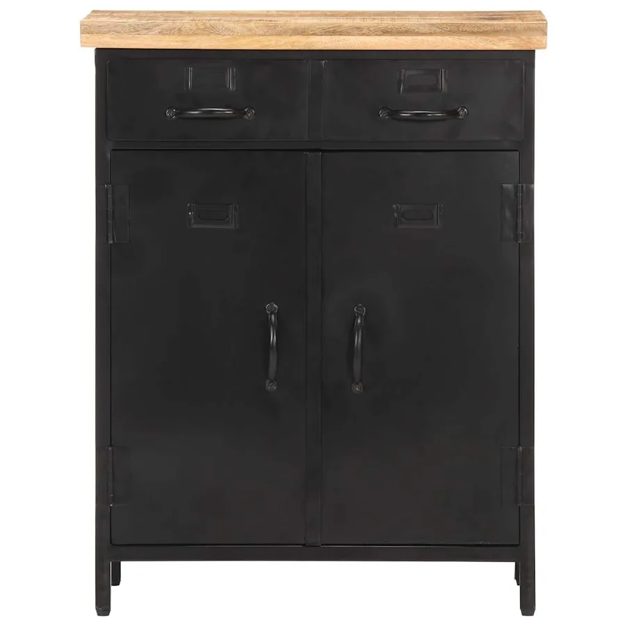 Buffet 60x30x76 cm Bois de manguier brut - 3