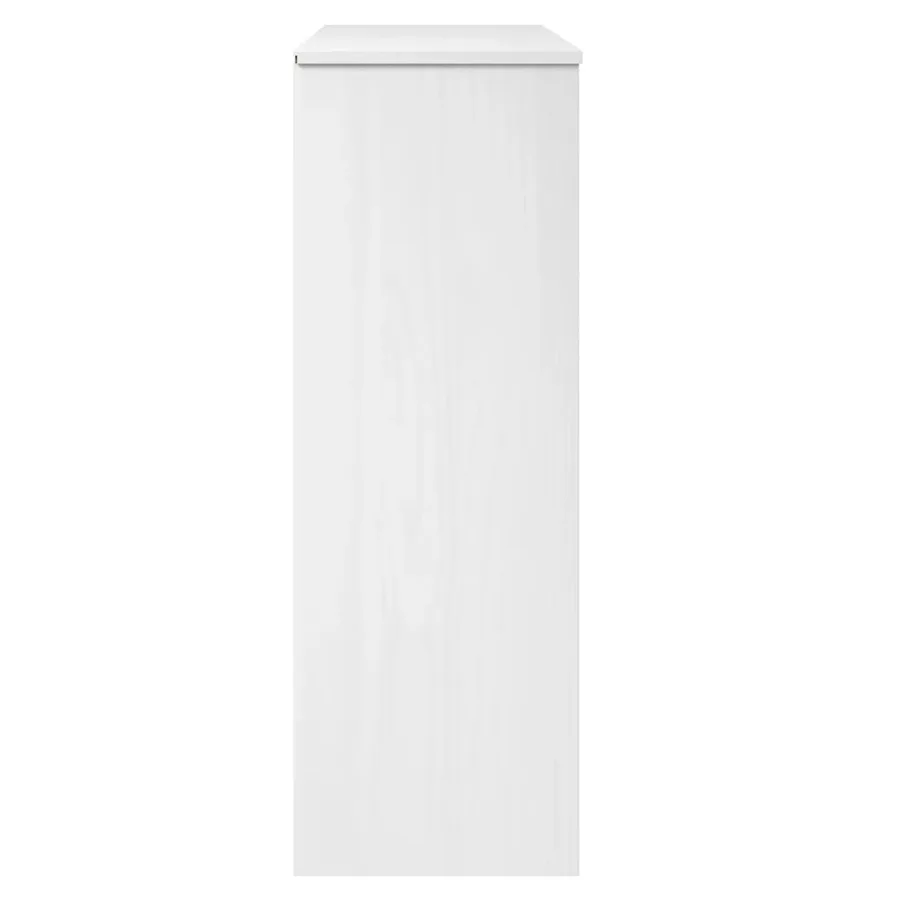 Dessus de buffet MOLDE Blanc 90x35x100 cm Bois massif de pin - 6