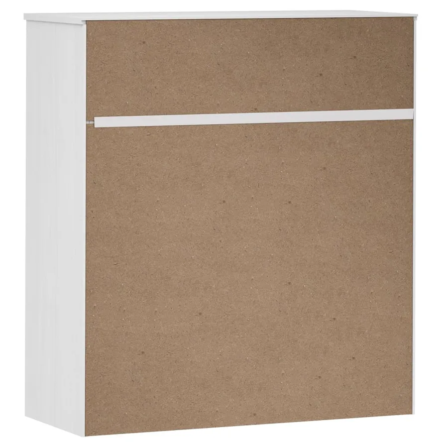 Dessus de buffet MOLDE Blanc 90x35x100 cm Bois massif de pin - 7
