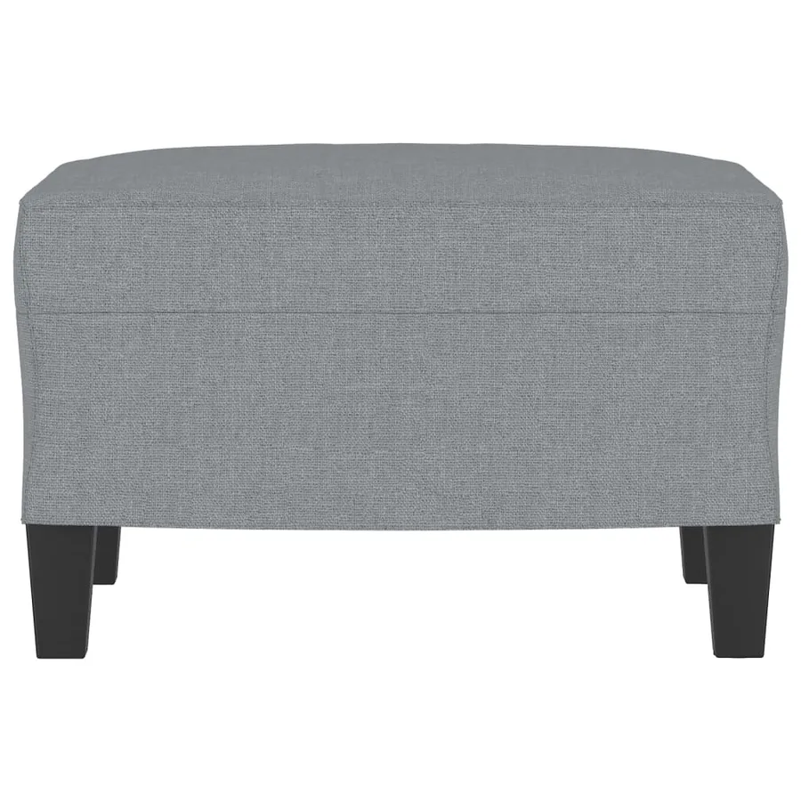 Repose-pied Gris clair 60x50x41 cm Tissu - 3