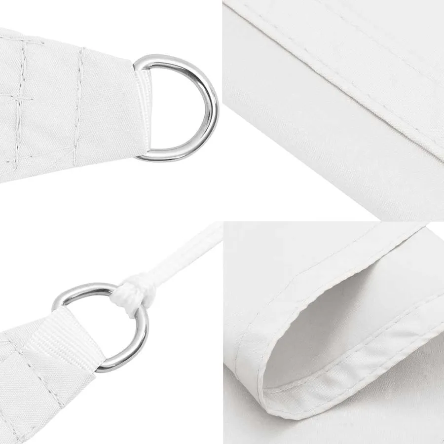 Voile de parasol Tissu Oxford carré 6x6 m Blanc - 6