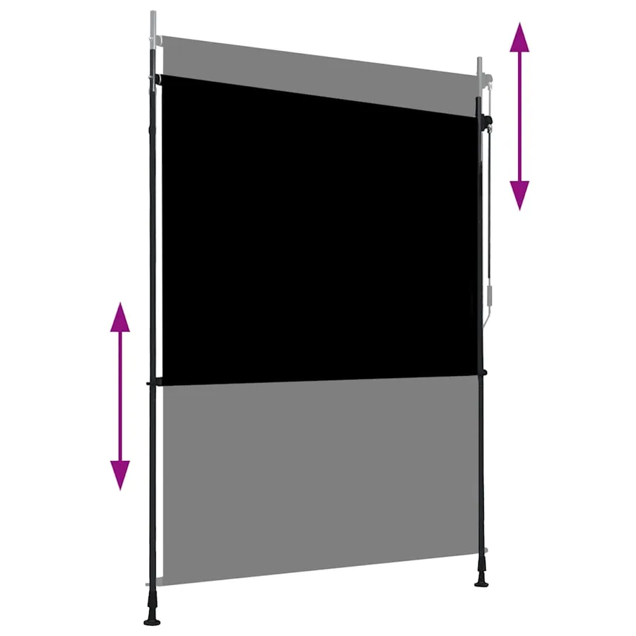 Store roulant d'extérieur 150 x 270 cm Anthracite - 3