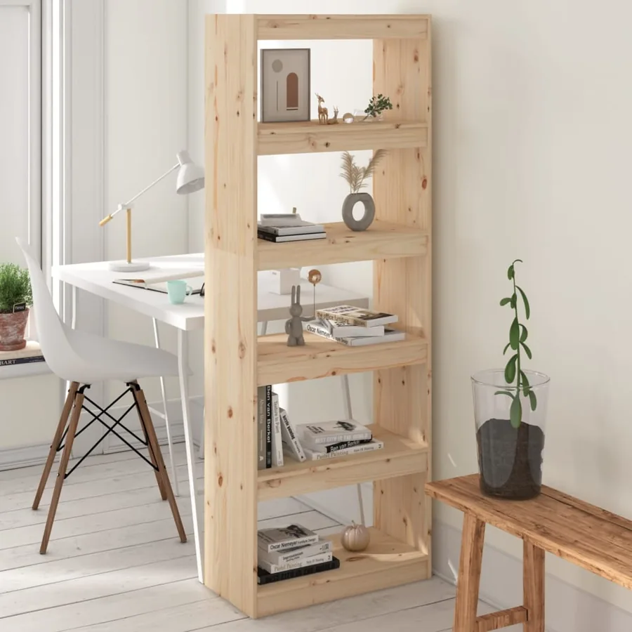 Bibliothèque/Séparateur de pièce 60x30x167,5 cm pin massif