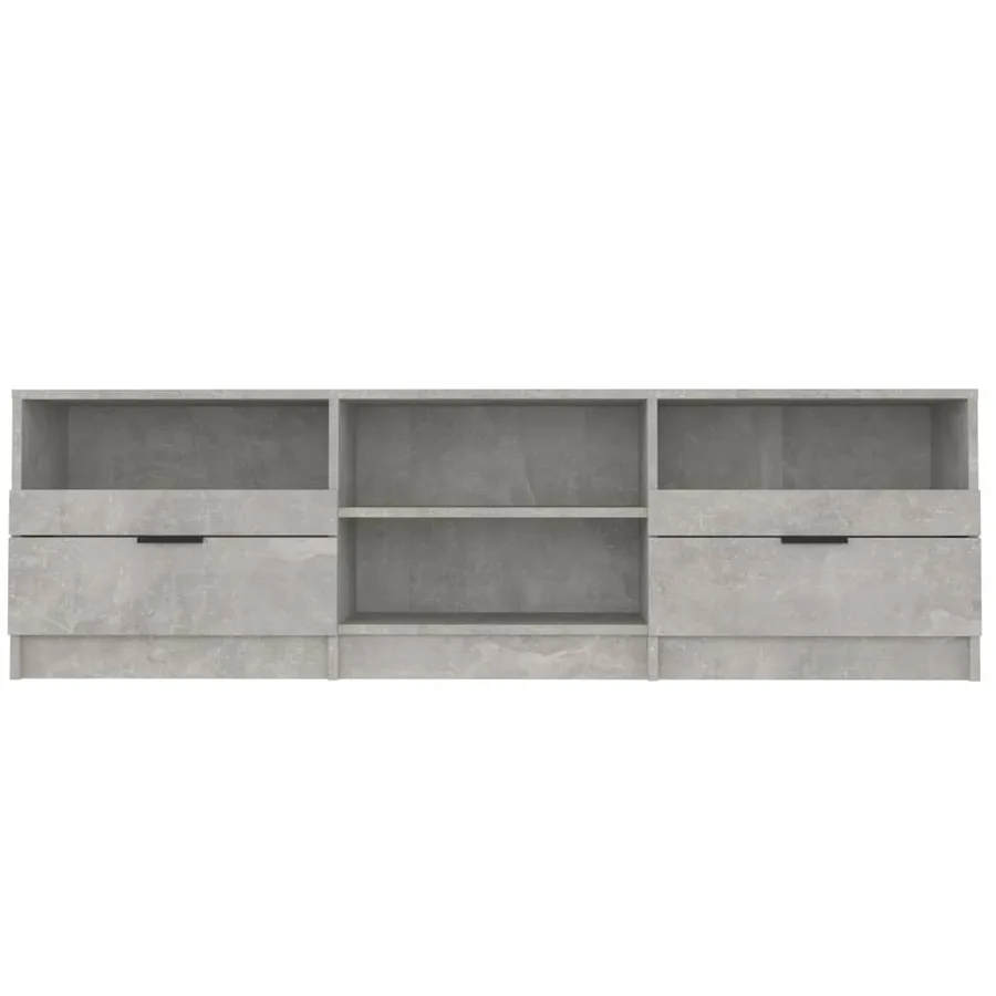 Meuble TV Gris béton 150x33,5x45 cm Bois d'ingénierie - 4