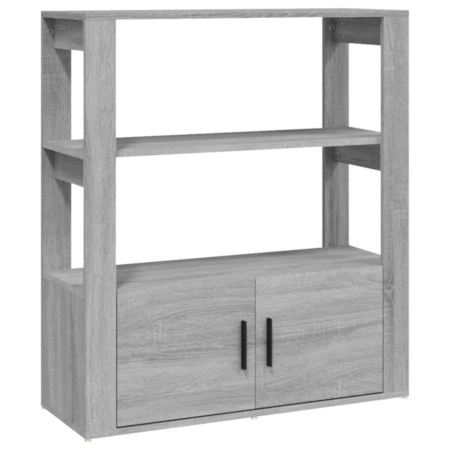 Buffet Sonoma gris 80x30x90 cm Bois d'ingénierie - 2