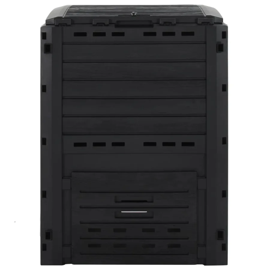 Composteur de jardin Noir 280 L Polypropylène - 2