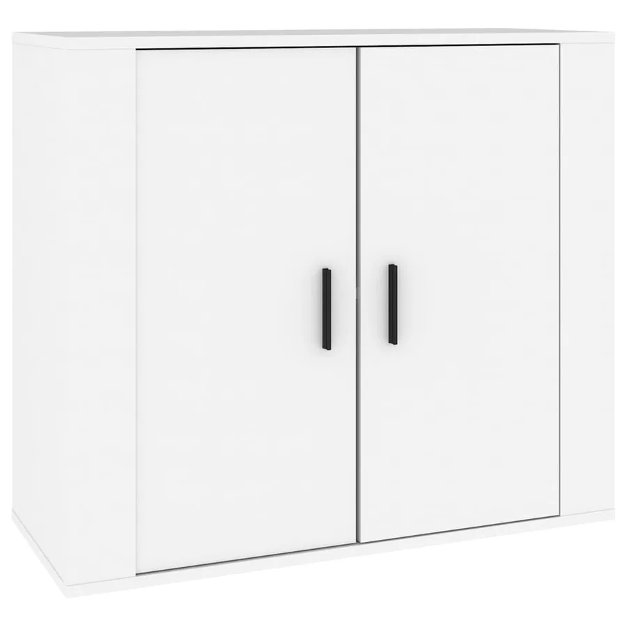 Buffets 3 pcs Blanc Bois d'ingénierie - 6