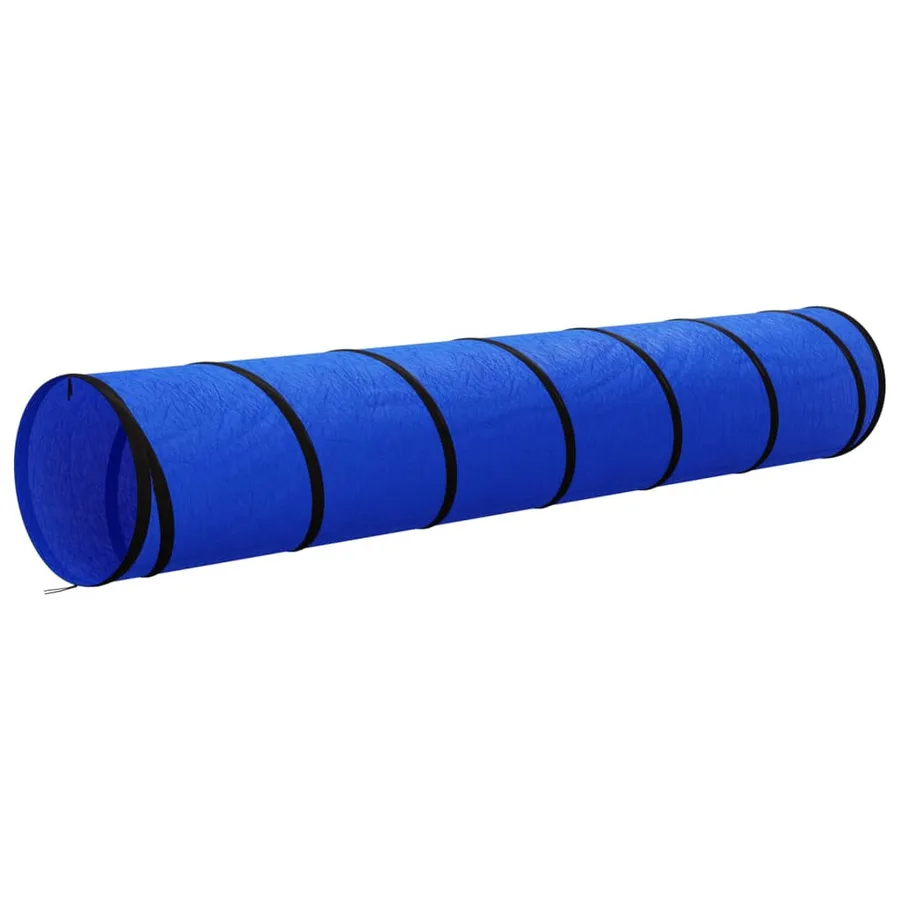 Tunnel pour chien bleu Ø 50x300 cm polyester - 5