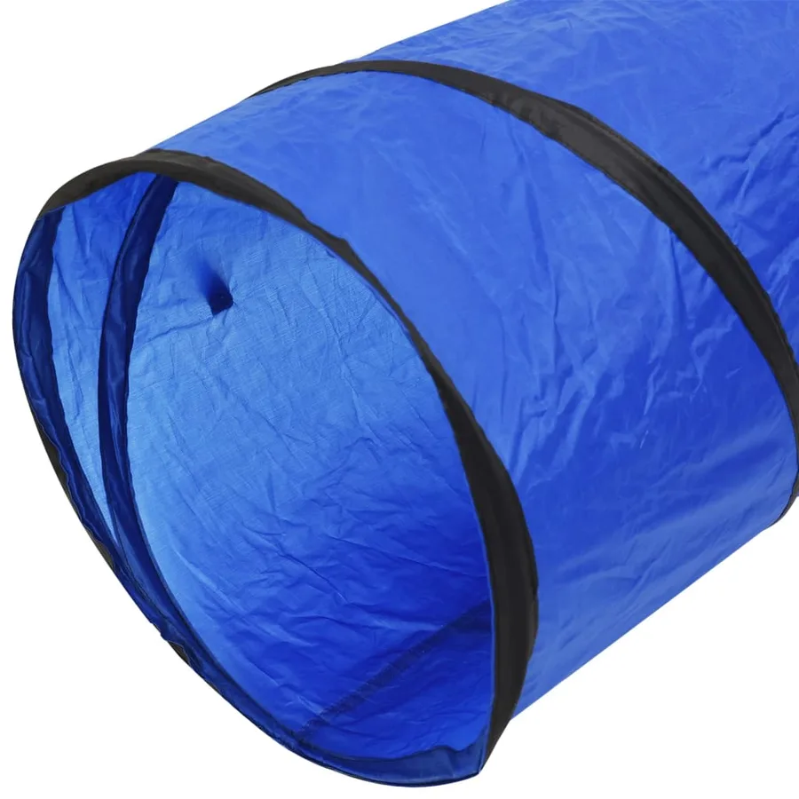 Tunnel pour chien bleu Ø 50x300 cm polyester - 6