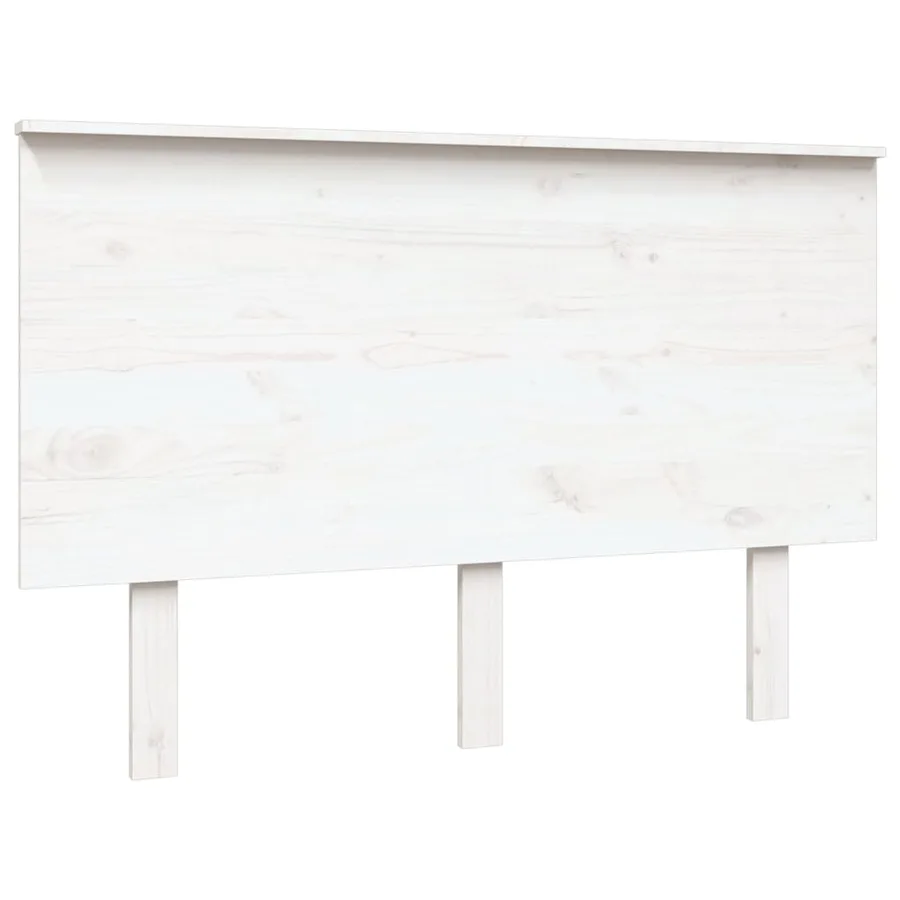 Tête de lit Blanc 124x6x82,5 cm Bois massif de pin - 2