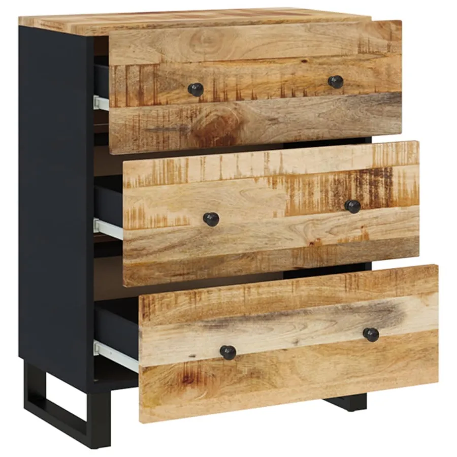 Buffet 60x33x75 cm Bois massif de manguier - 7