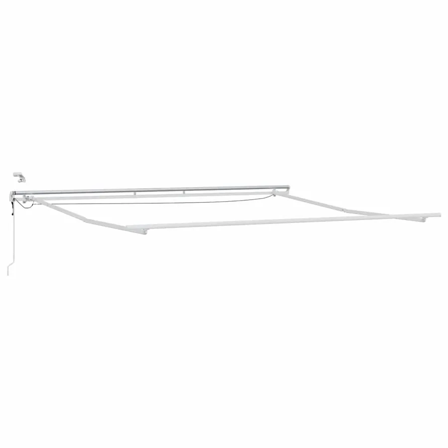 Cadre d'auvent Blanc 500 × 350 cm Aluminium - 2