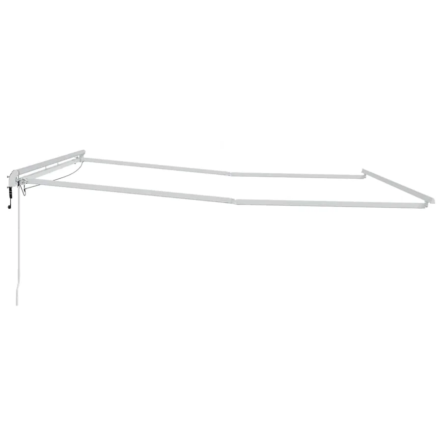 Cadre d'auvent Blanc 500 × 350 cm Aluminium - 7