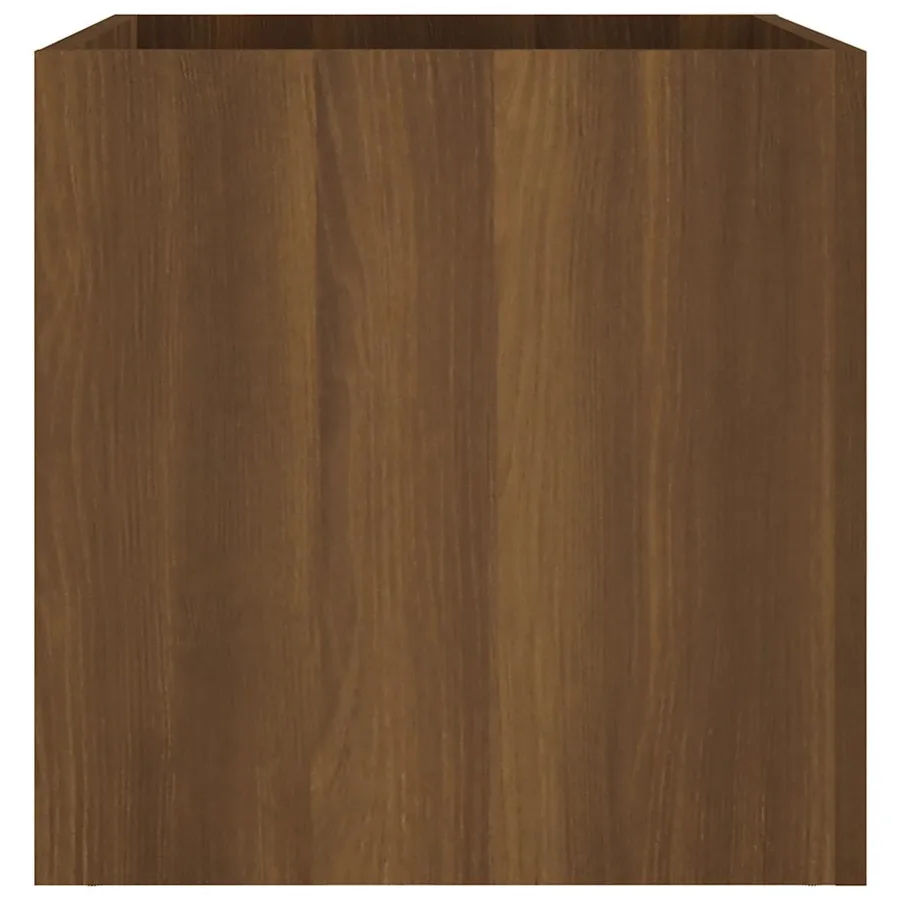 Jardinière Chêne marron 40x40x40 cm Bois d'ingénierie - 6