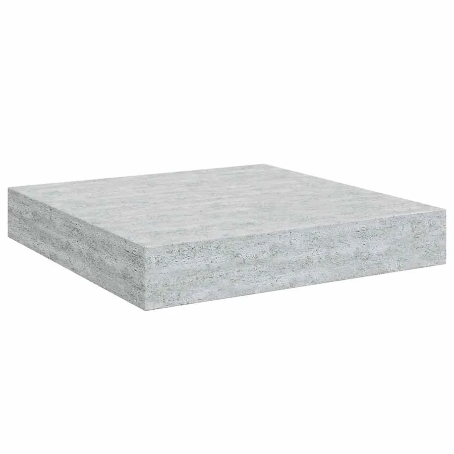 Étagères murales flottantes 4 pcs gris béton 23x23,5x3,8 cm MDF - 6