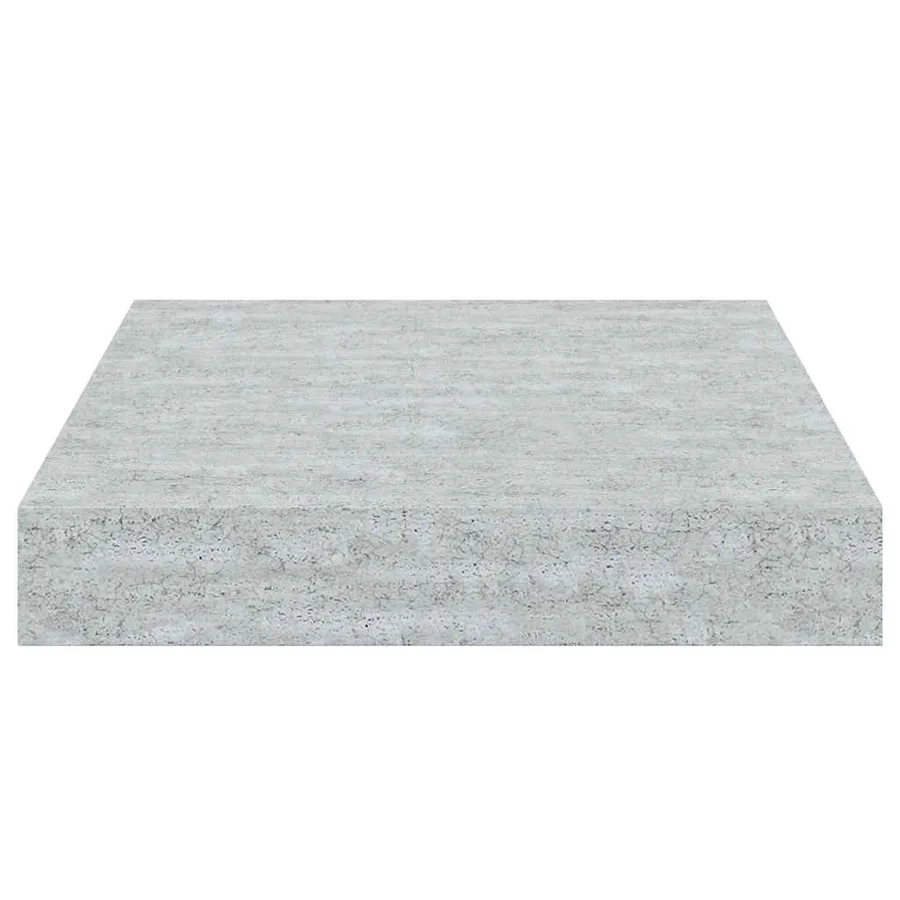 Étagères murales flottantes 4 pcs gris béton 23x23,5x3,8 cm MDF - 8