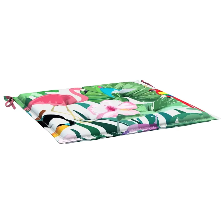 Coussins de chaise de jardin lot de 4 multicolore 40x40x4 cm - 5
