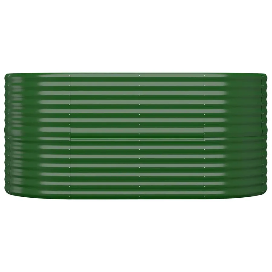 Lit surélevé de jardin Acier galvanisé 152x80x68 cm Vert - 3