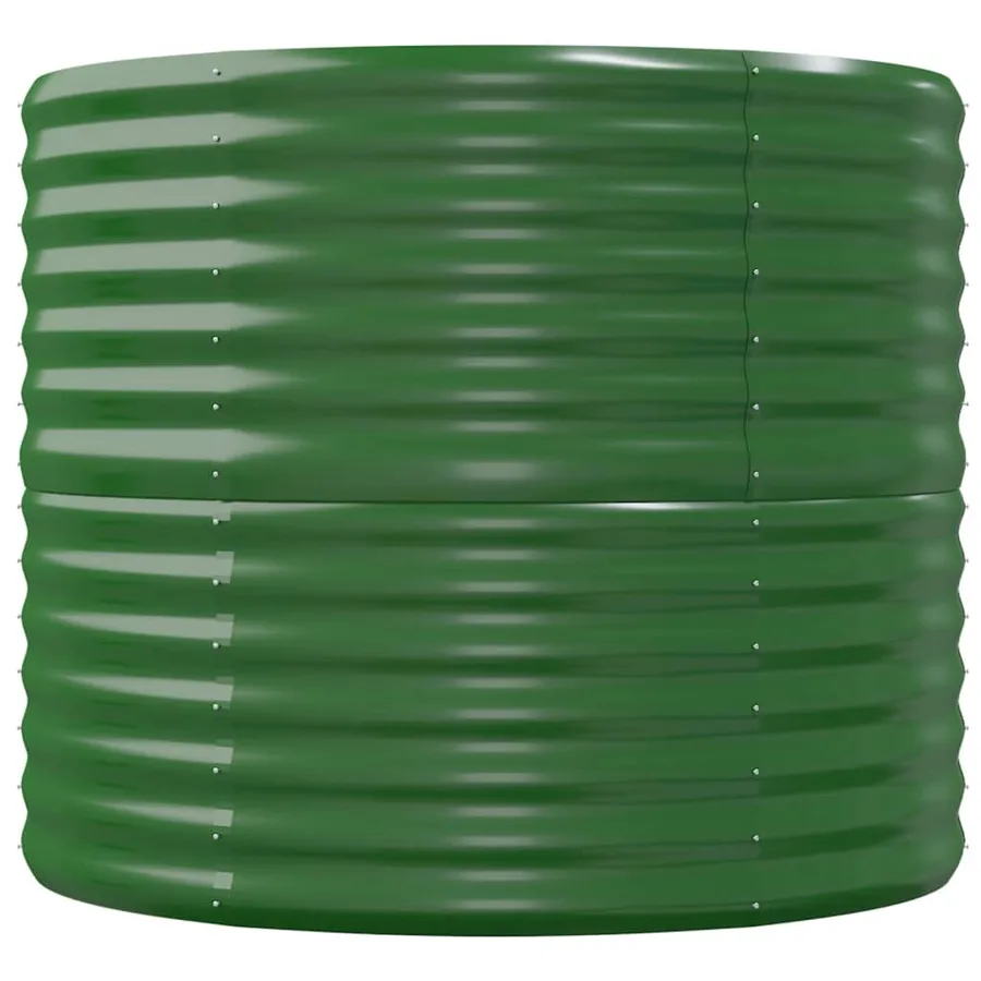 Lit surélevé de jardin Acier galvanisé 152x80x68 cm Vert - 4