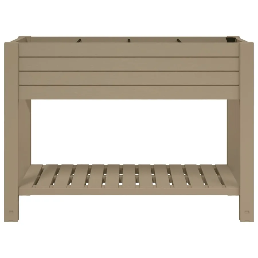 Lit surélevé de jardin marron clair 110x45x79 cm polypropylène - 3
