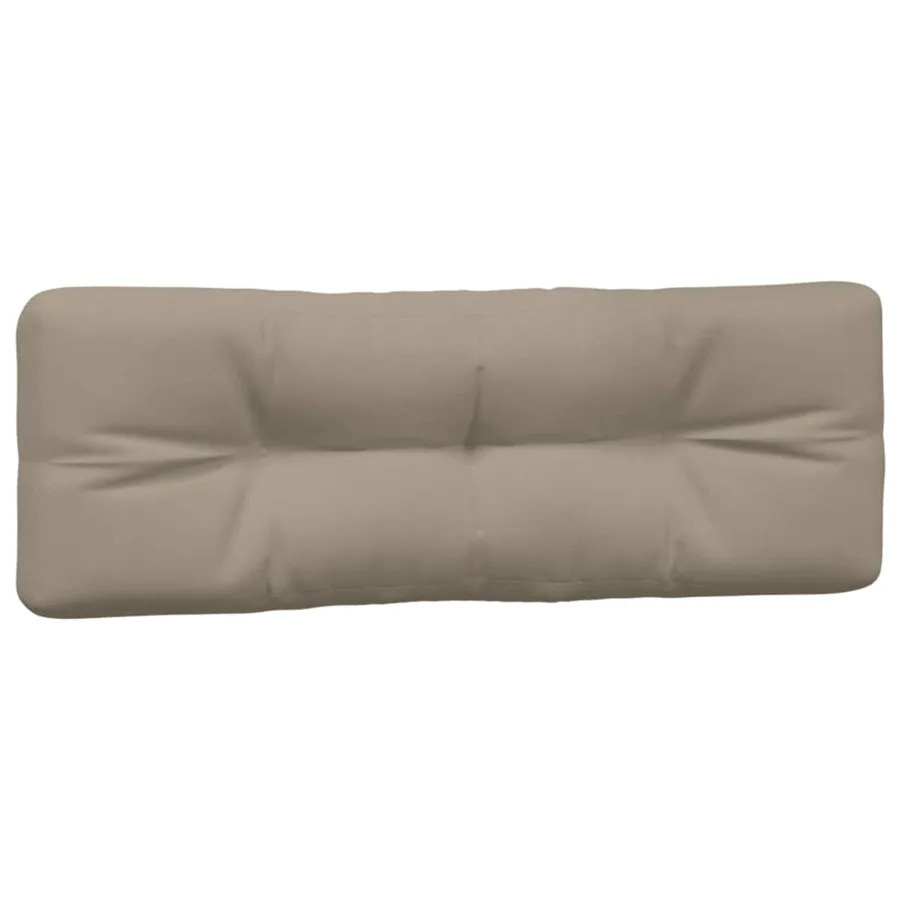 Coussins de palette lot de 7 taupe tissu - 4