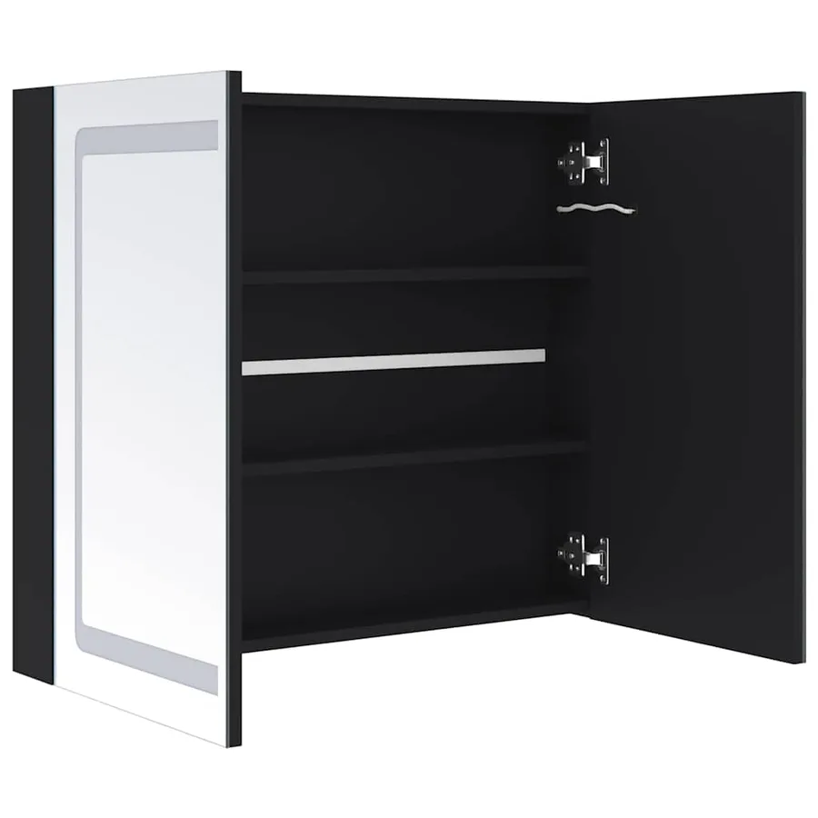 Armoire de salle de bain à miroir LED 80x12,2x68 cm - 5