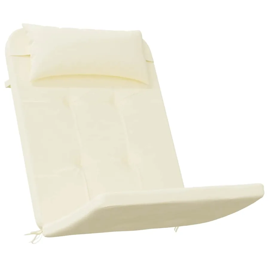 Coussins de chaise adirondack lot de 2 crème tissu oxford - 3