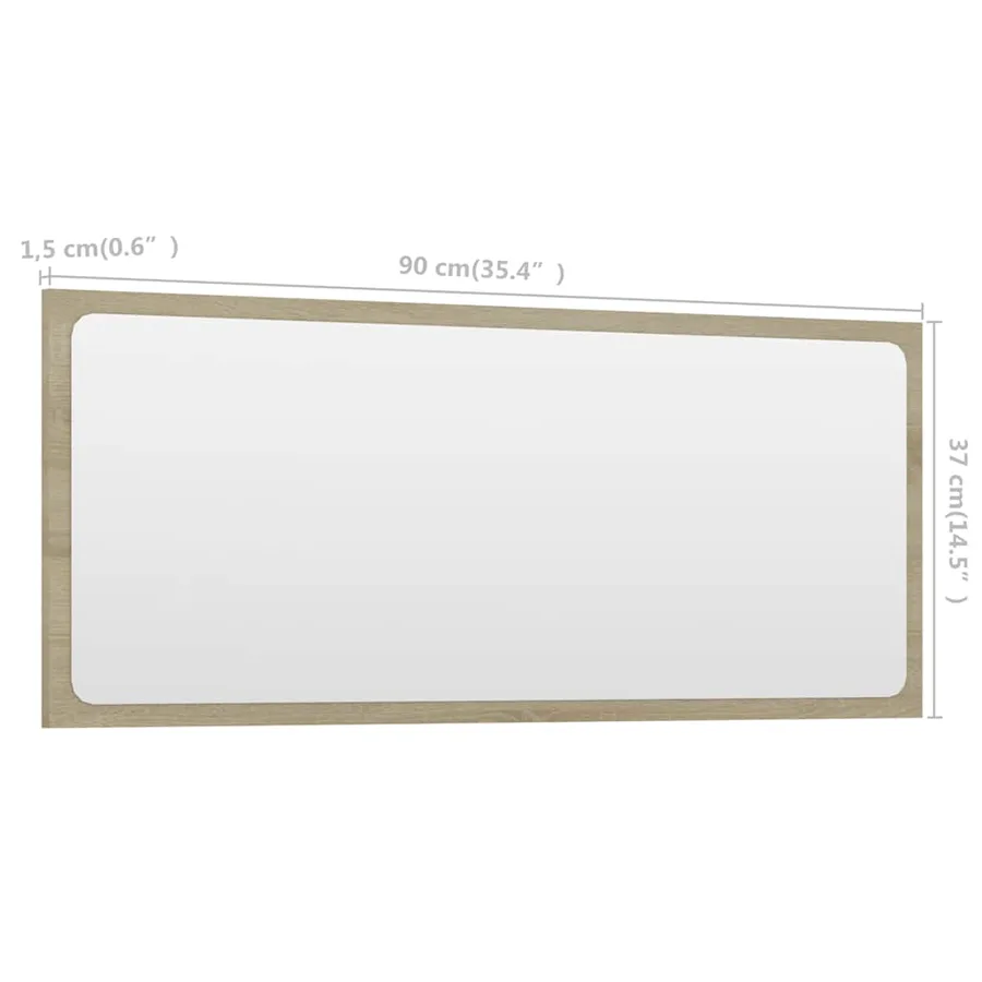 Ensemble de meubles de salle de bain 2 pcs chêne sonoma - 16
