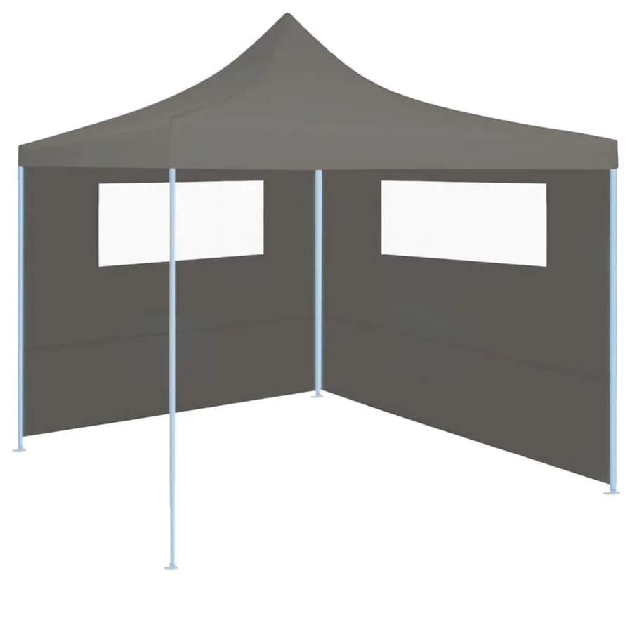 Paroi latérale de belvédère avec fenêtres 6x2 m Anthracite - 2